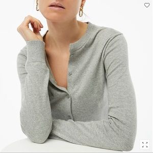 *LAST CALL* NWT J.Crew Factory grey classic cotton cardigan